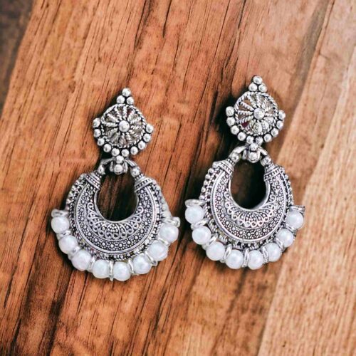 Oxidised White Beads