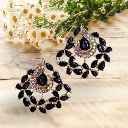 Crystal Metal Earring