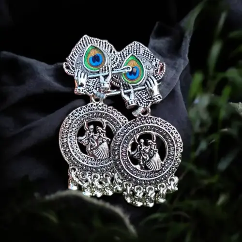 Radha Krishna Earring for Janmashtami and Any Festival