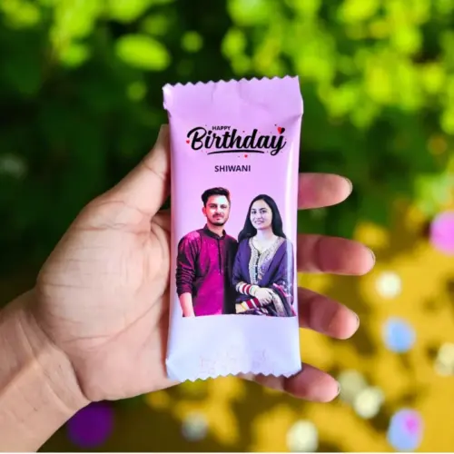Customized Photo Chocolate Wrapper – Personalized Chocolate gift with name and image