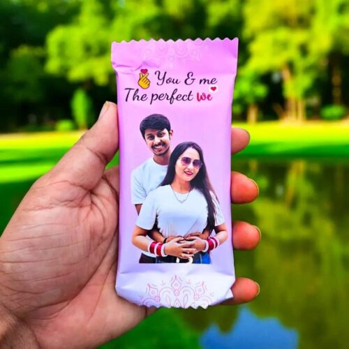 The Perfect We - Customized Photo Chocolate Wrapper ,Personalized Chocolate gift