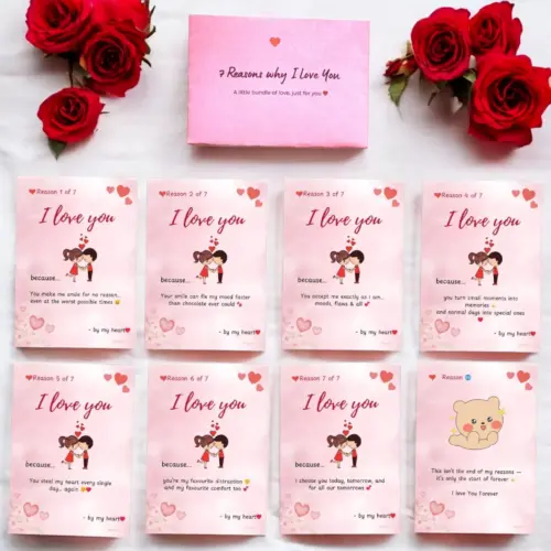 7 Reasons Why I Love You with Envelope