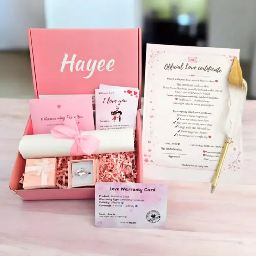 Forever Us – Personalized Love Certificate Gift Hamper
