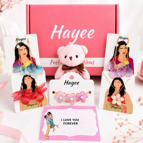 Hayee Floral Bloom Jewelry Gift Hamper for Girls & Women